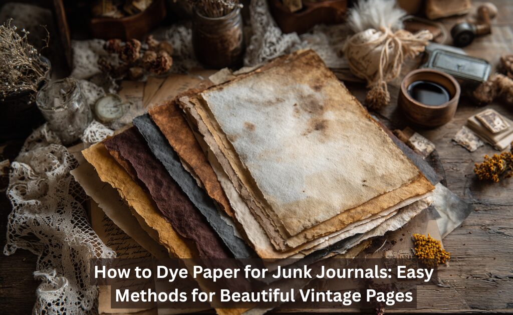 How to Dye Paper for Junk Journals: Easy Methods for Beautiful Vintage Pages