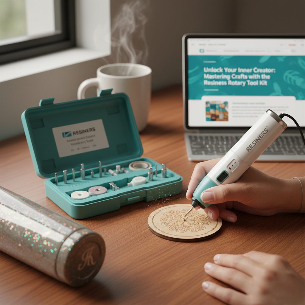 of the Resiners Cordless Rotary Tool Kit