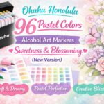 Ohuhu Honolulu 96 Pastel Colors Alcohol Art Markers