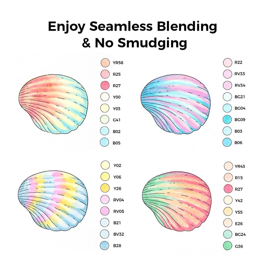 Ohuhu Honolulu 96 Pastel Colors Alcohol Art Markers